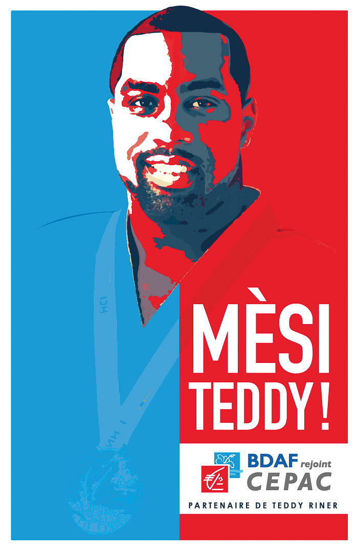 Célébration du retour du judoka Teddy RINER en Guadeloupe, vainqueur des JO de Rio 2016.