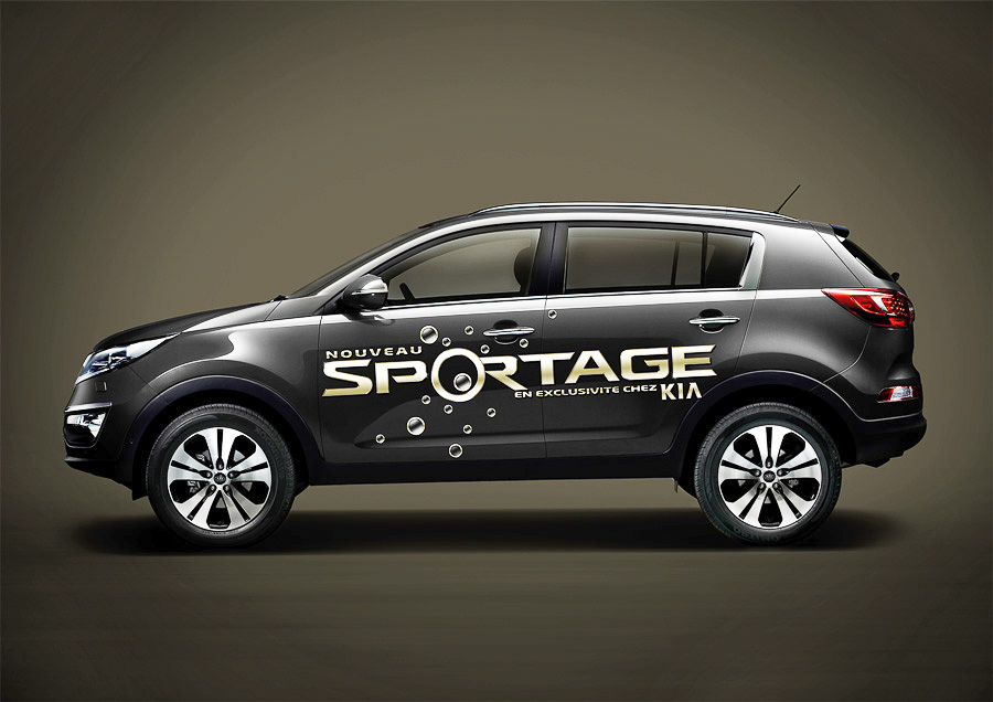 Marquage événementiel du Kia Sportage v.II lors de la soirée Moët & Chandon "Ice Imperial"