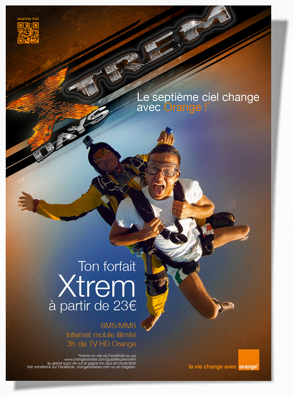 Flyer présentant l'offre "jeune" Xtrem et les journées spéciales auxquelles elle donne accès.