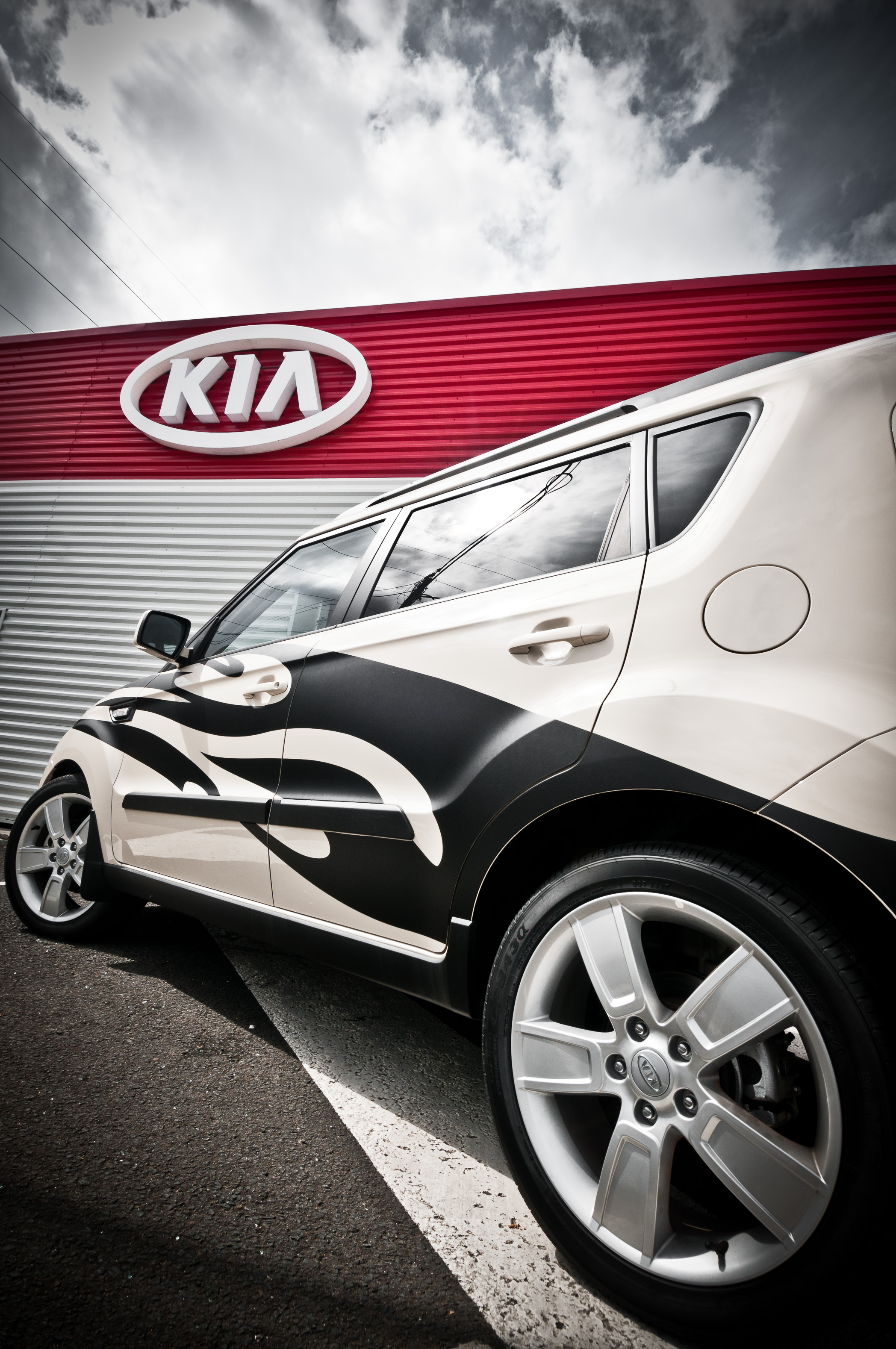 Marquage de la série spéciale Kia Soul Aïvori (noir mat)