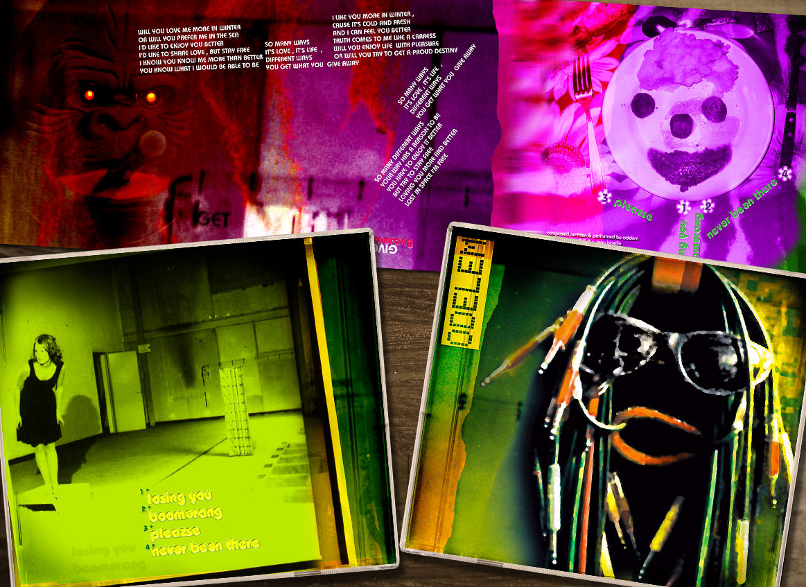 habillage du premier album du groupe de musique électronique Odelem. Visuels inspirés des lieux de vie et d'objets symboliques pour l'auteur-compositeur-interprète Aude Le Moigne.
