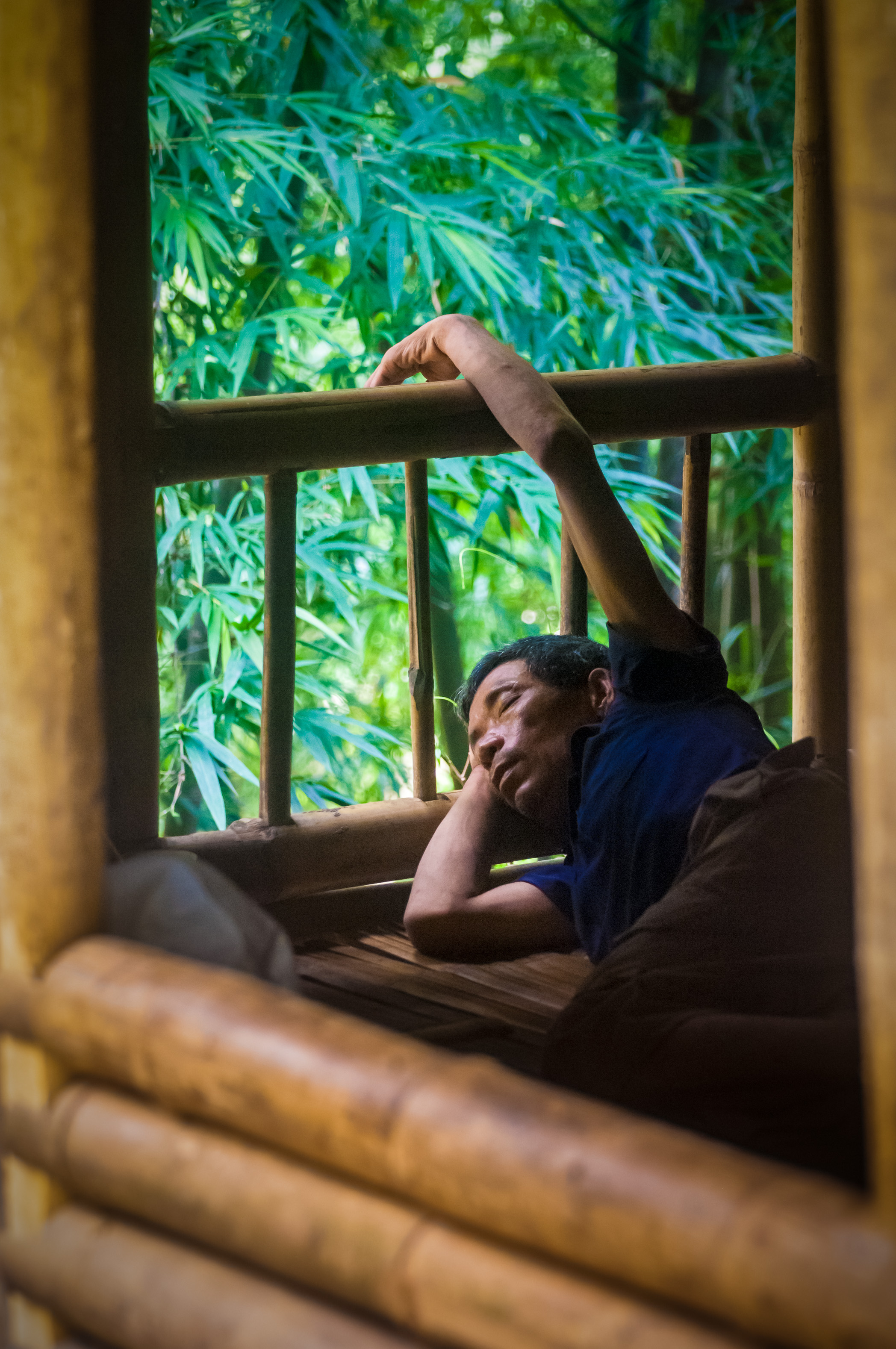 Asie du Sud-Est, Việt Nam, province de Mai Châu, village de En, sieste salvatrice dans la torpeur // Southeast Asia, Viet Nam, Mai Chau province, En village, saving nap in the torpor