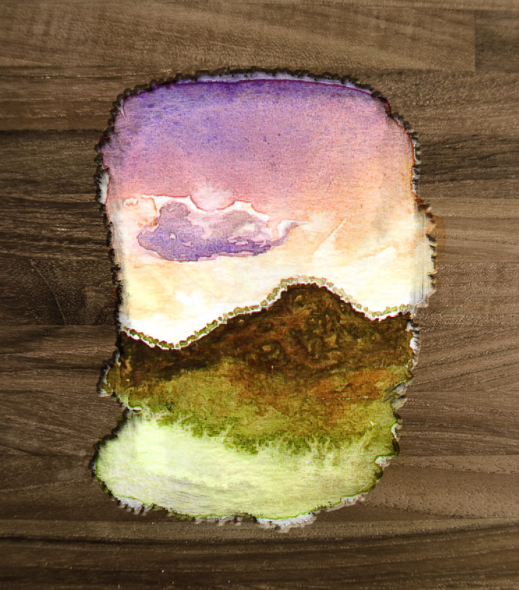 Jamais réalisées sur l'instant mais plutôt le soir au bivouac ou lors d'une étape dans le voyage, les aquarelles sont le reflet des images marquantes de notre aventure au pays d'Oz.