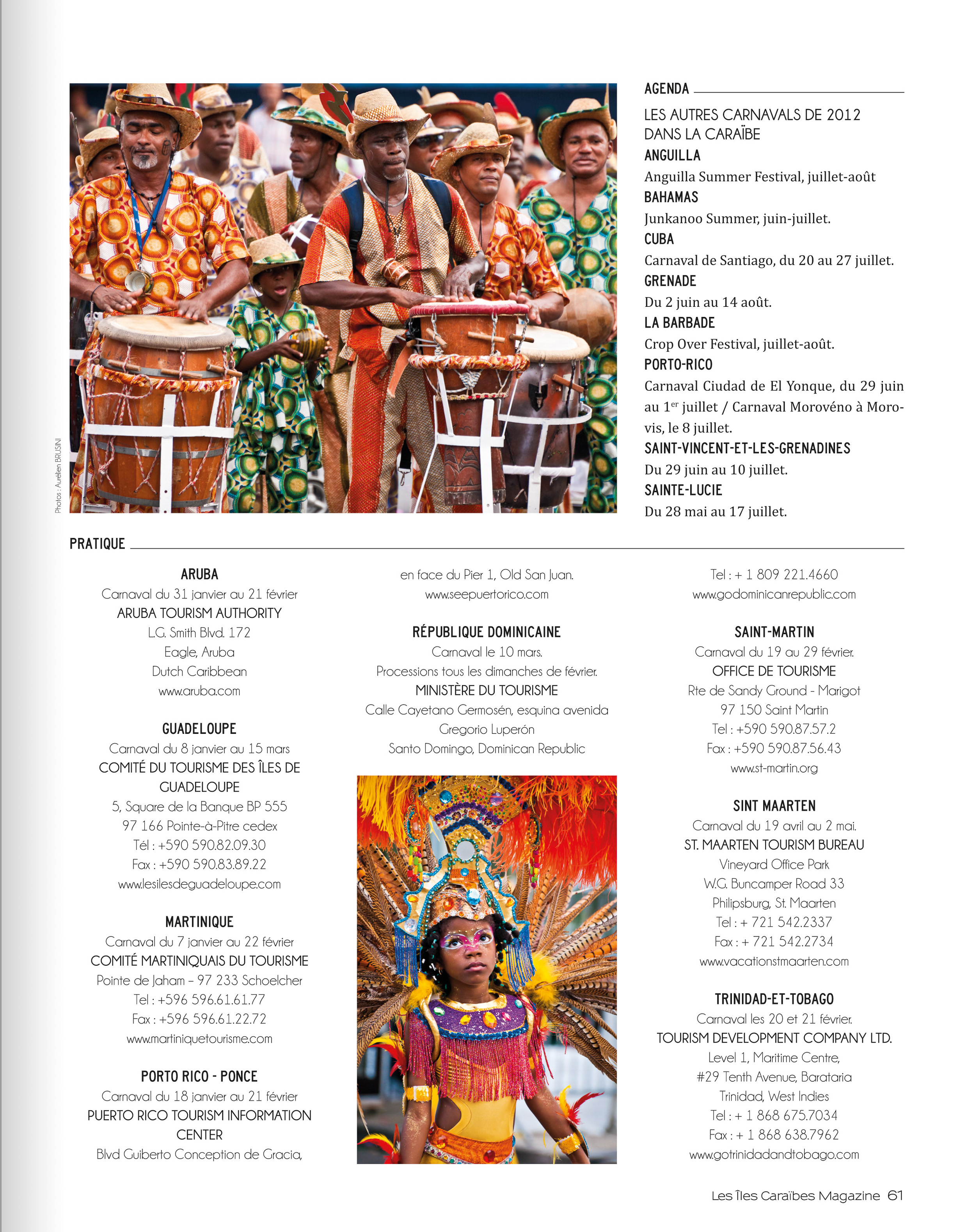 Reportages parus dans Les Iles Caraïbes magazine n°3 / Textes & photos Aurélien BRUSINI