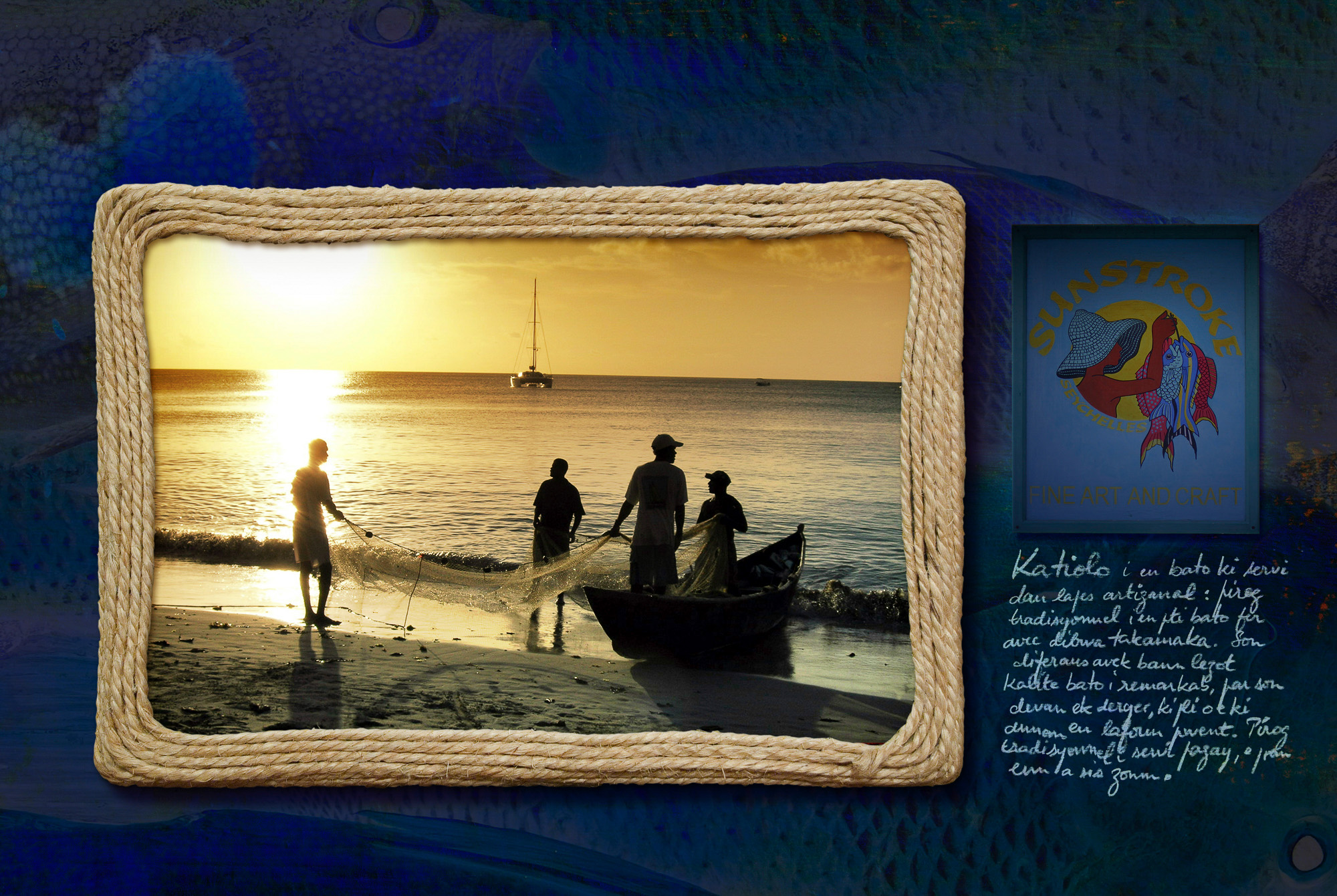 Projet graphique d'exploration de la créolité contemporaine suite à ma résidence professionnelle de 2 ans aux Seychelles.