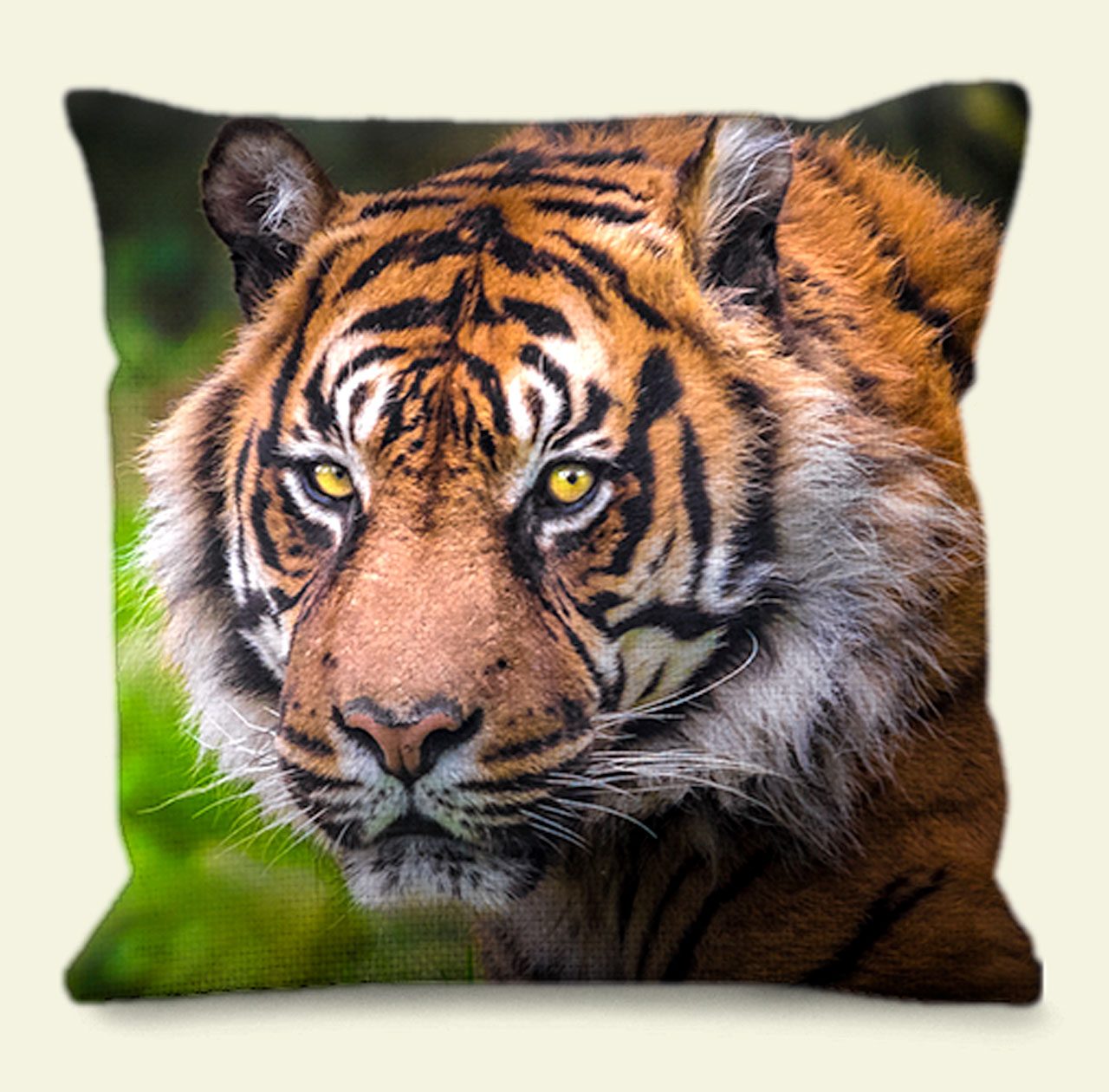 Housse de coussin Tigre Orange